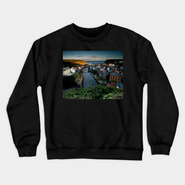 Staithes, North Yorkshire Crewneck Sweatshirt by davehudspeth